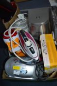Electrical Items; Irons, Coffee Machine, etc.