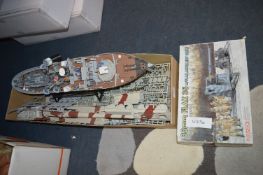 Model Battleship and Part Kits