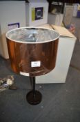 *Table Lamp with Copper Effect Shade