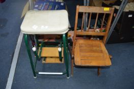 Folding Step Stool and Childs Chair