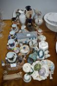 Pottery Miniature Items, Wade Cups, Ornaments, etc