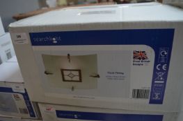 *Flush Fitting Antique Brass Finish Tiffany Style