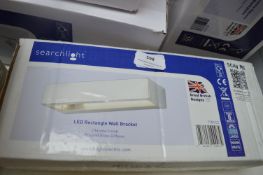 *LED Rectangle Wall Bracket in Chrome Finish with