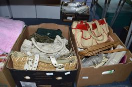 Two Boxes of Handbags