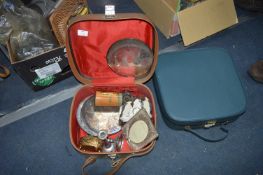 Two Small Cases of Decorative Items, Platedware, C