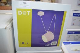 *Dot Pink Pendant Light Fitting with Dual Suspensi