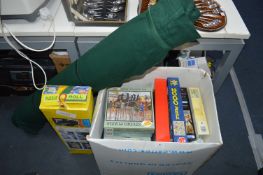 Large Box of Jigsaw Puzzles etc.