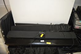 Four Soundbars; Hitachi, Goodmans, and Technika