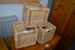 *Three Square Storage Baskets