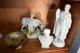 Staffordshire Flatback Figure of St. Peter plus On