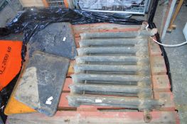 *Vintage Cast Iron Radiator plus Four Insulator Pa