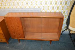 Retro Teak Glazed Front Bookcase