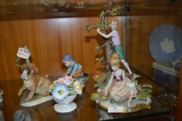 Capodimonte Style Figurines etc.