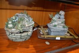 Two Indoor Water Features