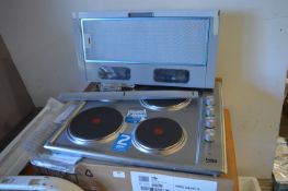 *Two Beko 4 Ring Integrated Hobs and an Extractor