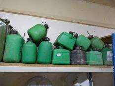 *Eleven Plastic Petrol Cans