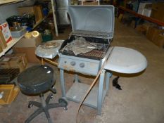 Gas Barbecue and a Stool