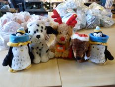 *Five Christmas Related Soft Toys (Salvage)