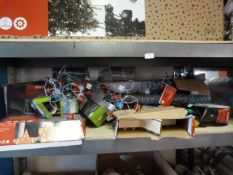 *Shelf of Assorted Christmas Lighting and Decorati