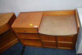 Retro Teak Telephone Seat