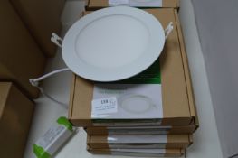 *Project Round Recessed 15w Panel Light x4