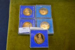 Ten William Wilberforce Bronze Medallions