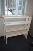 Two White Painted Shelf Units