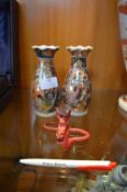 Two Satsuma Vases and an Antique Dragon