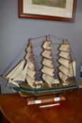Wooden Model of the Sailing Ship Thermopylae