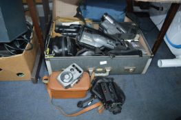 Vintage Photography Equipment; Cameras, Cine Cams,