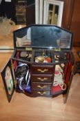 Jewellery Cabinet and Contents