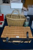 Two Baskets and a Stanley Flask