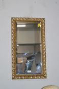 Gilt Framed Beveled Edge Mirror