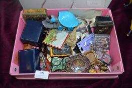 Box of Collectibles, Lighters, Thimbles, etc.