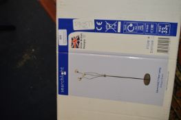 *Sierra 3LT Antique Brass Floor Lamp