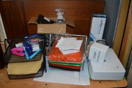 Office Stationery Racks, Envelopes, Files, Ink Car