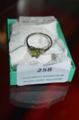 925 Sterling Silver Peridot Ring