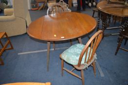 Vintage Ercol Teak Drop Leaf Dining Table and Two