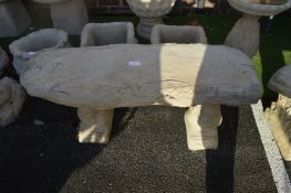 Garden Bench with Squirrel Supports