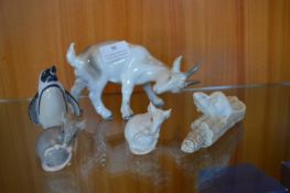 Five B&G Denmark Animal Figures