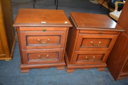 Pair of Two Drawer Bedside Cabinets