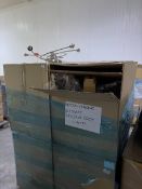 *Eight Boxes of 6 Satin Chrome Five Light Ceiling