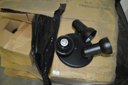 *Pallet of 25 Three Spot Matt Black Ceiling Lights