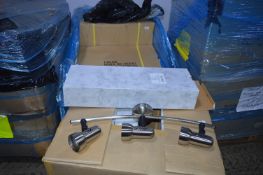 *Box of 10 Endon 763 Triple Light Bow Spotlights (