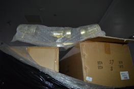 *Fourteen Boxes of 6 Brass Three Lamp Ceiling Ligh