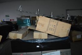 *Pallet of ~90 Matt Chrome Four-Way Spotlights wit