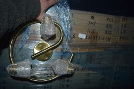 *~224 Brass Three Spot Swirl Ceiling Lights