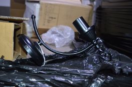 *Two Boxes of 6 Endon Black Twisted Metal Wall Lig