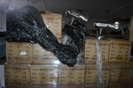 *~117 White Four-Way GU10 Spotlight Bars