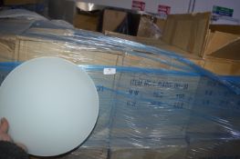 *~1500 Frosted Glass Circular Shades